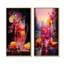 Sangria Sunset Cocktail - ensemble de salon d'art mural de 2 cocktails-102570357-102570354