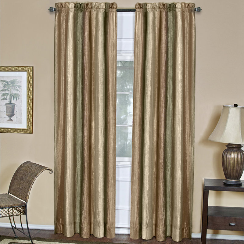 Paire de rideaux semi-transparents Reasor, Taupe, l 50 po x L 84 po