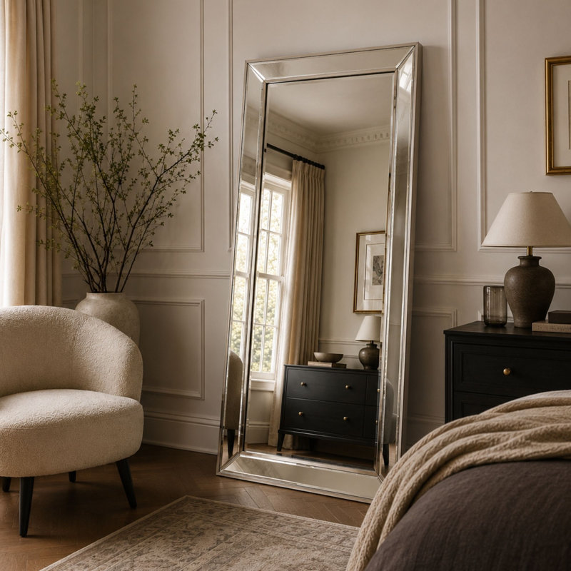 Aubervilliers Composite Rectangle Mirror
