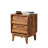 2 Set Nightstands Features Vintage-Style And Bevel Design, Made Of MDF, Mid Century Modern Nightstand, Night Stand For Bedroom