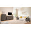 Commode haute à 5 tiroirs Rilton avec façade à persiennes, commode de rangement verticale pour chambre à coucher, aspect bois naturel-350454218