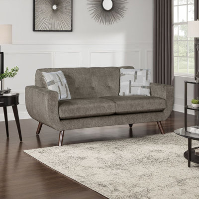 Jany Loveseat With 2 Pillows, 70 Inch, Microfiber