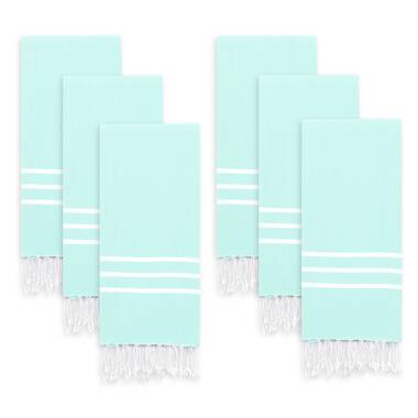 Turkish Hand Towels Pestemal Green