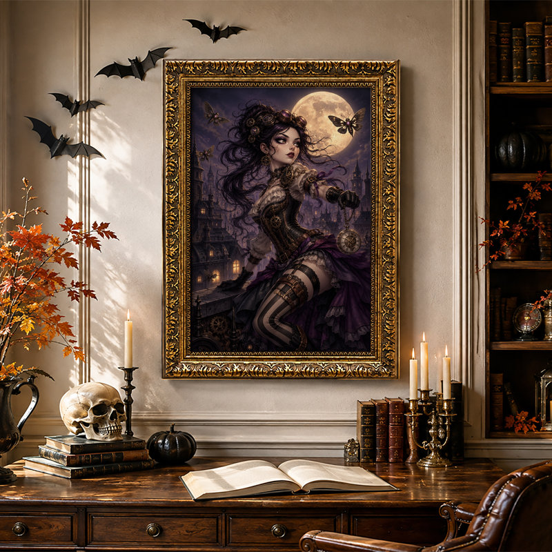 Art mural sur toile Steampunk, H 24 po x l 16 po