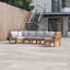 Ensemble de patio extérieur en teck 6 pièces Modway Marina-1991857500