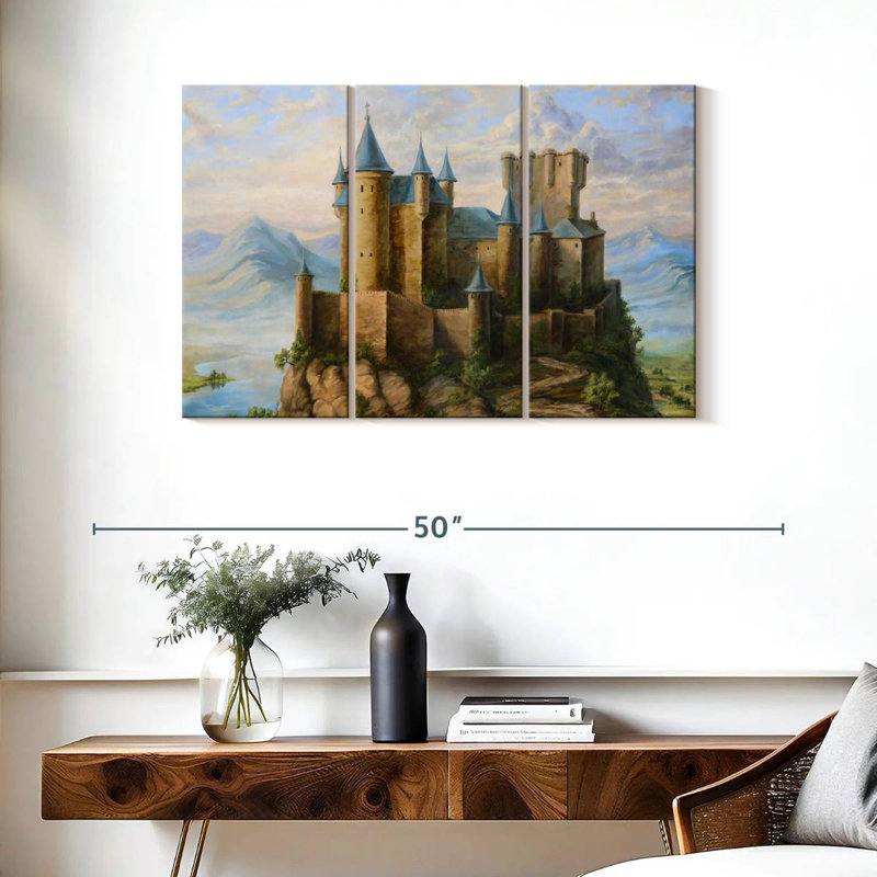 Lilie Castles, 24" H x 38" W