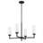 Oreane 4-Light Chandelier in Matte Black-1954205361