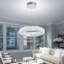 Birender Dimmable LED Crystal Ring Chandelier 15.7In Ring Pendant Light Kitchen Island