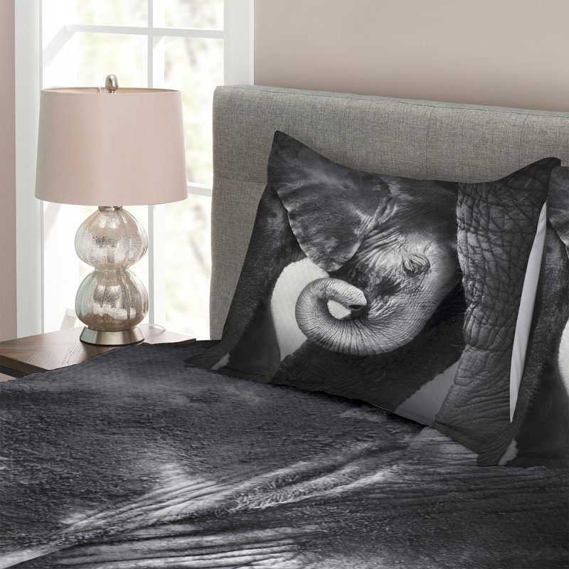 Swayze No Pattern Bedspread with Pillow Shams Included, 220 x 264 cm