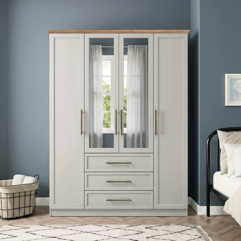 Cleverton Mirage Bedroom Set, Light Grey