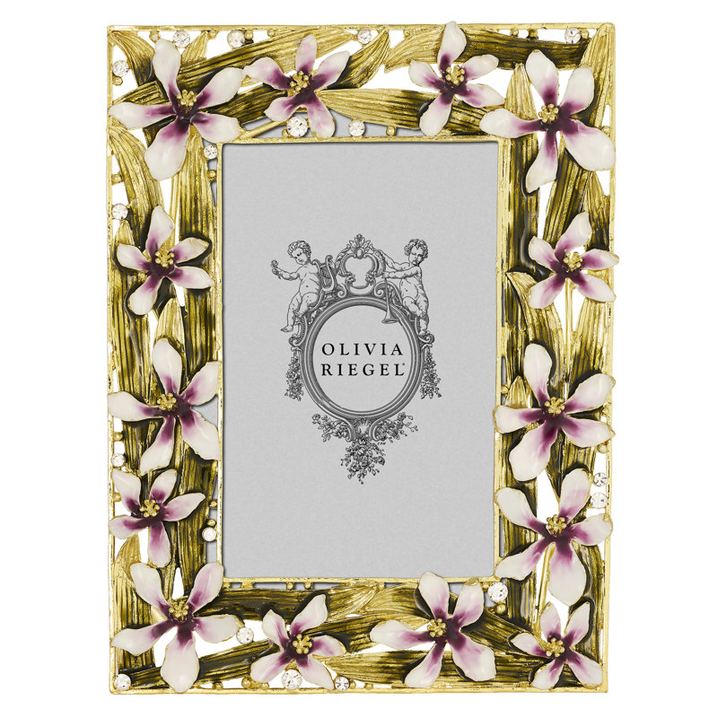 Orchid Delight Metal Picture Frame, 4" W x 6" H
