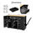 Versatile Storage Black Particle Board Island For Dining & Organizing