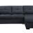 Linen Sleeper Sectional Sofa With Reversible Storage Chaise