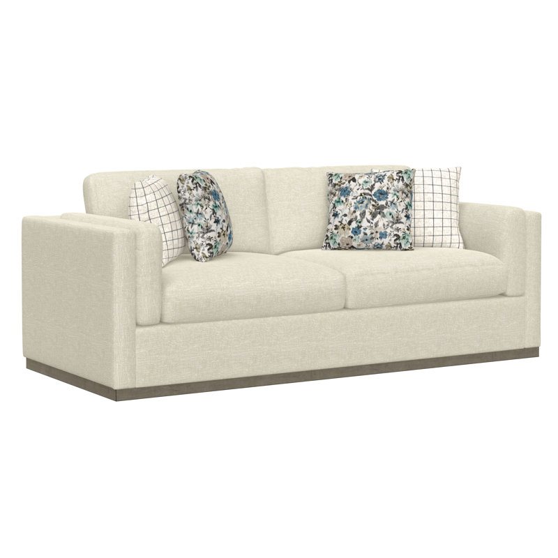 Upholstered Sofa With Storage Ottoman