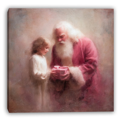 Santa Gift Moment Canvas