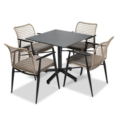 Broadway Square 4 - Person 32" Long Dining Set