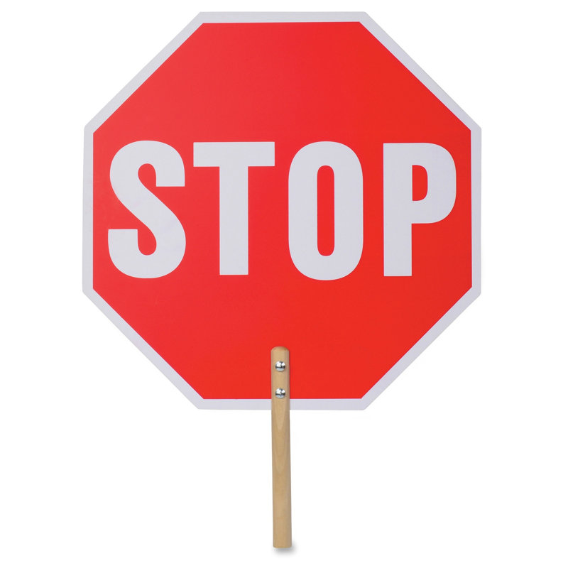 Handheld Stop Sign