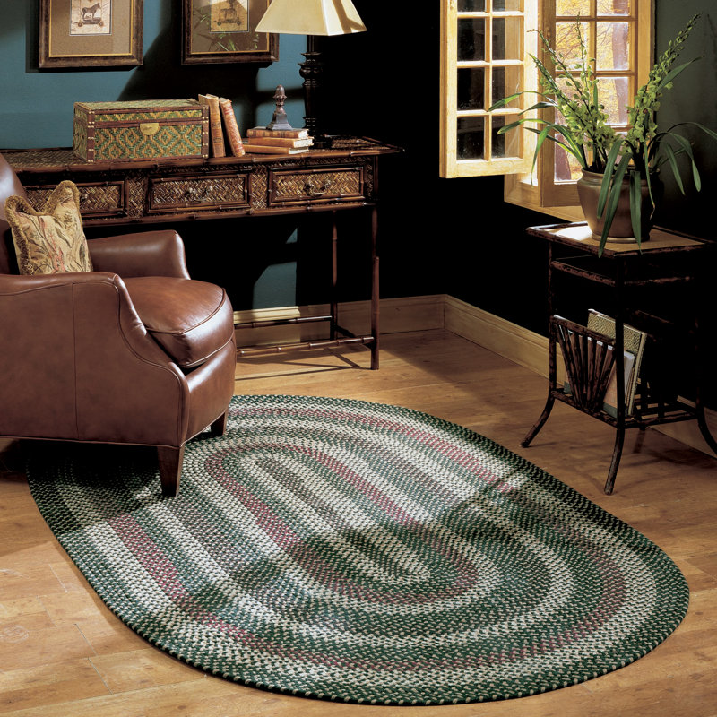 Tallassee Geometric Indoor / Outdoor Rug, Oval 4' x 6'