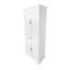 Armoire de rangement de salle de bain avec portes et tiroir, plusieurs espaces de rangement, tablette réglable-1597183457-1597183471