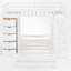 Lit superposé simple en forme de L avec bureau intégré et rangement-790938392