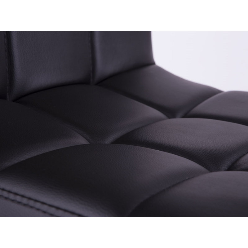 Tabouret pivotant à hauteur réglable Abrahamsen, Noir, Noir