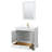 Deborah 36'' Single Bathroom Vanity with Marble Top-23113215-80209501