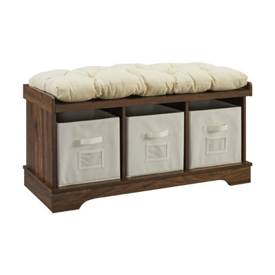Mccready Cotton Upholstered Storage Bench