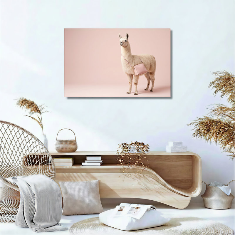 Ensemble de 1 tableau en toile représentant un sac lama, 36"H x 48"W, Wrapped Canvas