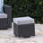 Enjoy Outdoors With Lounge Delight Piece - Grey+Silver, Pe & Iron, Waterproof Material Relax In Great Grey Silver, +Iron, Waterproof, 7.95 Lb