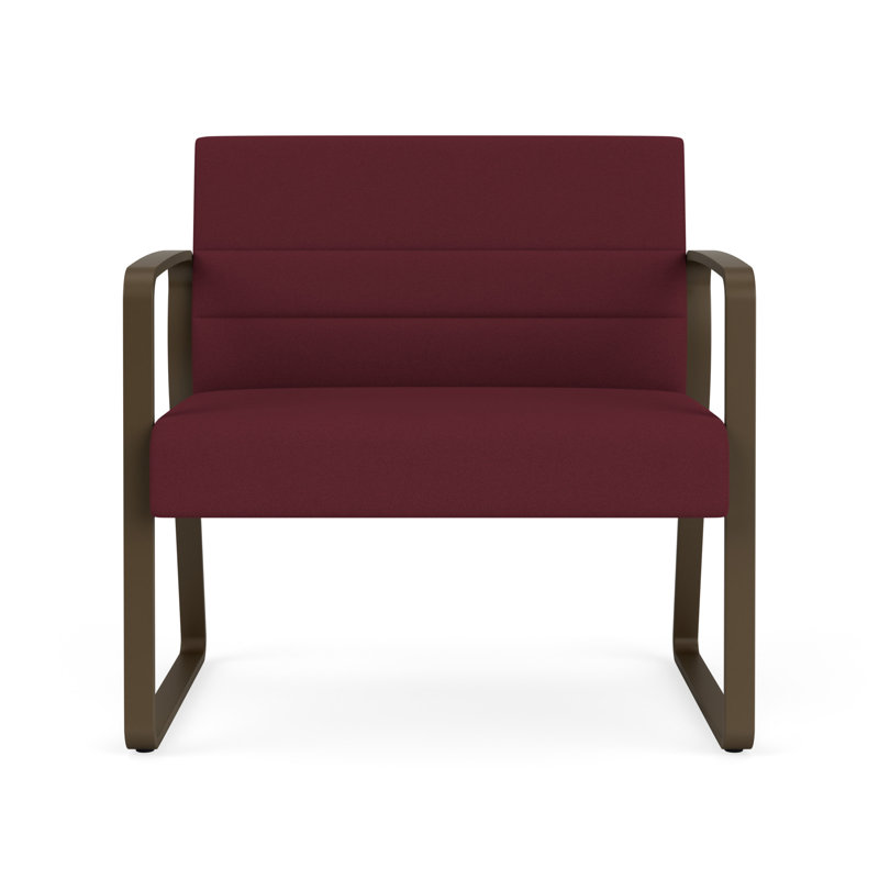 Chaise bariatique Waterfall, Bronze, Tissu vin ouvert