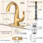 Single-handle Bathroom Faucet with Drain Assembly-89621436