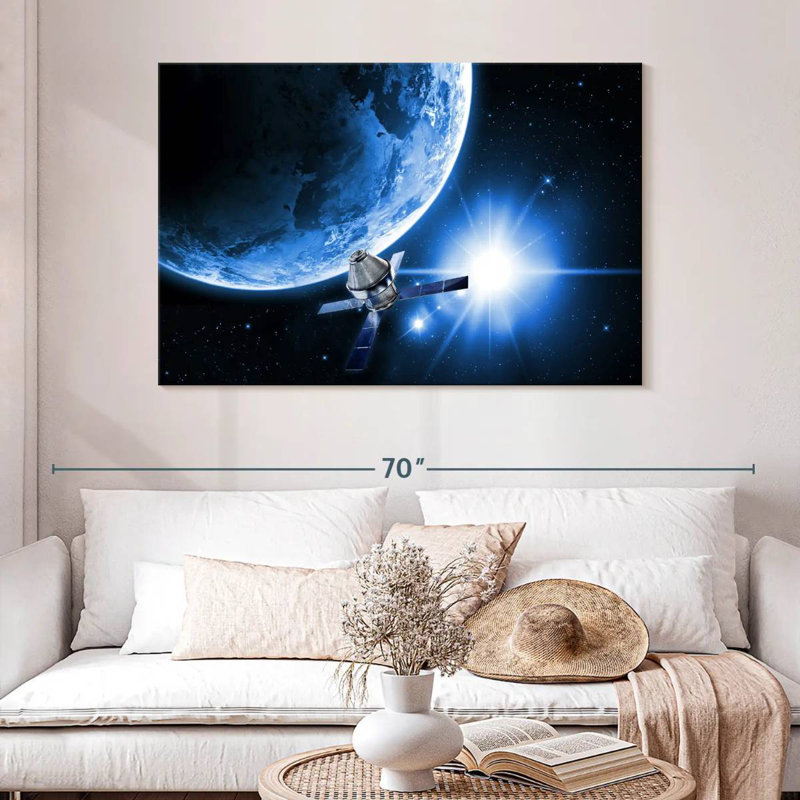 Oberle Satellite In Space, 32" H x 48" W
