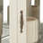 White Lighted Corner Curio Cabinet-1165413911