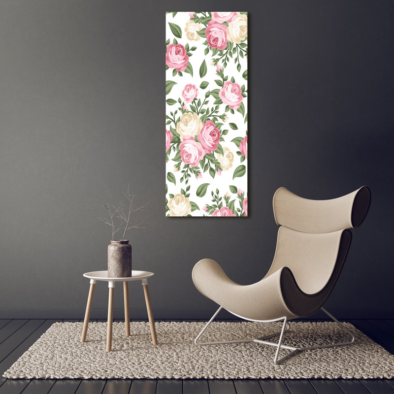 Roses 1 Piece Wrapped Canvas Wall Art