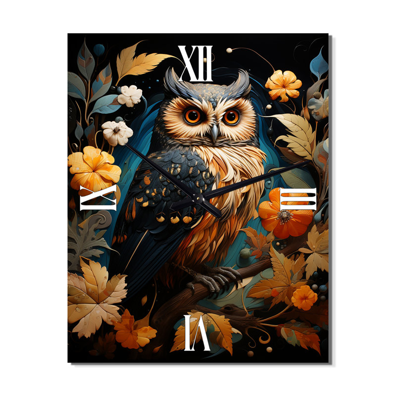 Jelessa - Horloge murale animaux, Grand
