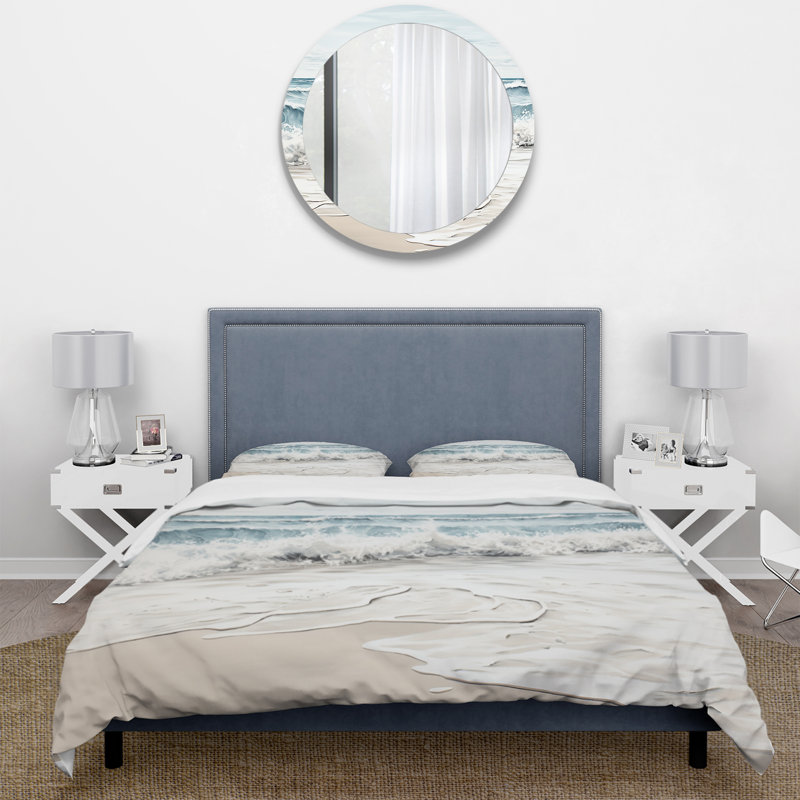 Ensemble de housse de couette en microfibre / polyester Beach Minimalisme Landscape III Bedding