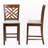 Karmisha Gray Fabric and Brown Solid Wood Chair, 42.52'' H X 18.31'' W X 20.28'' D