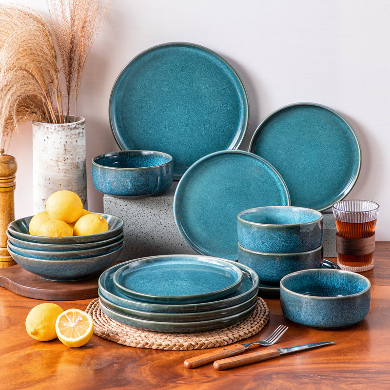 Vega Stoneware Dinnerware Set, 16