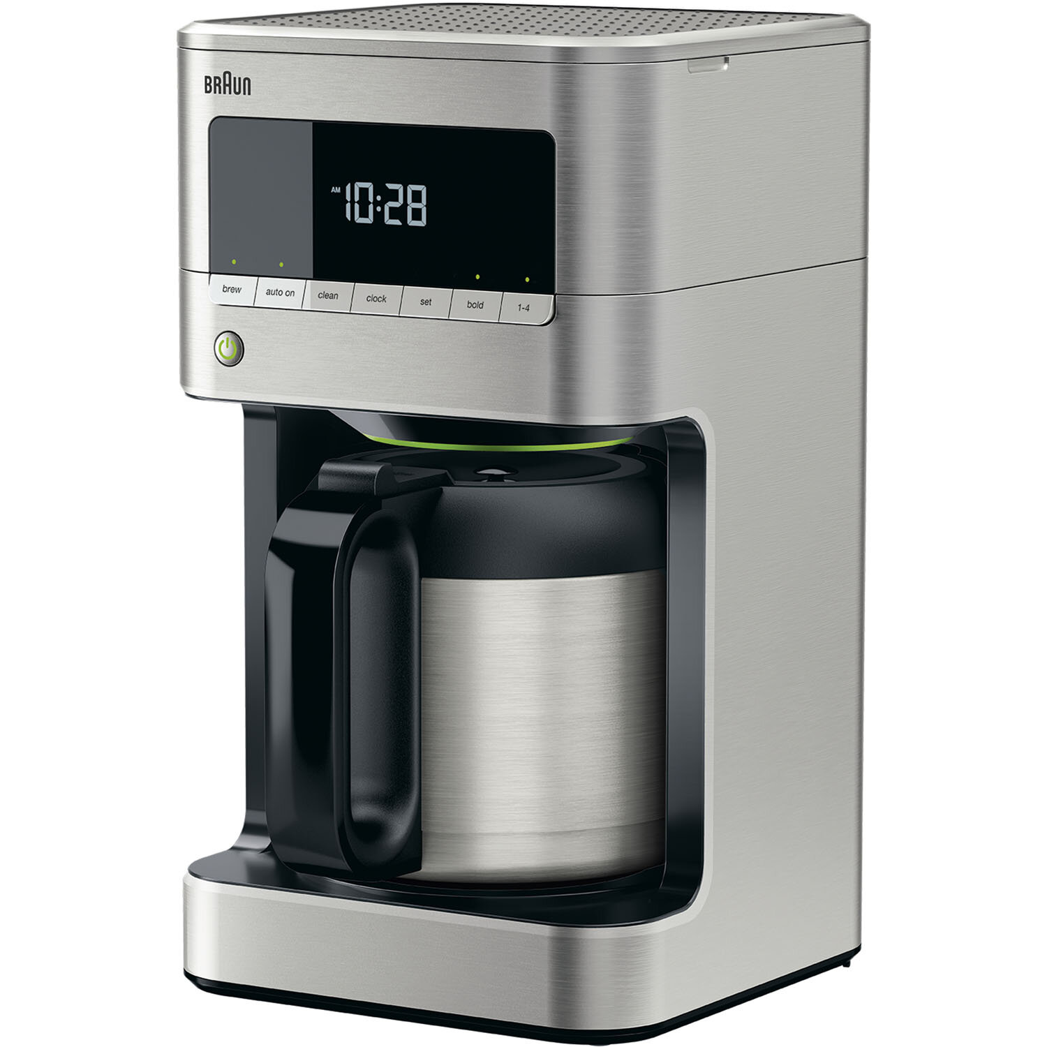 Braun KF7175 Brew Sense Stainless Steel 10-Cup Drip Coffee Maker with  Thermal Carafe and Adjustable Brew Strength Setting & Reviews