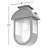 Alysha 8 Inch Outdoor Wall Sconce in Black