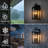 2-light Outdoor Wall Lantern with Clear Glass