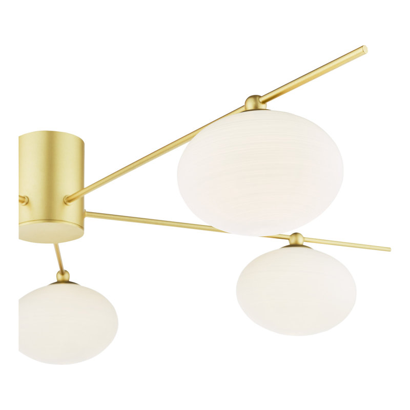 Jamir Glass Semi Flush Mount