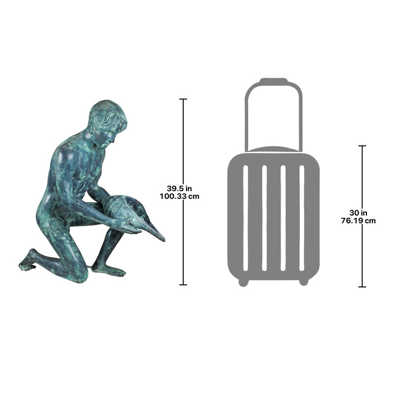 Man with Shell Statue