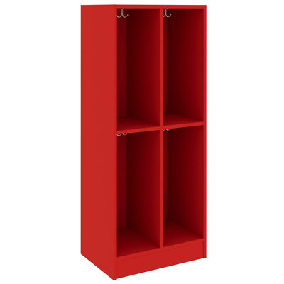Double Wide Four Compartment Classroom Cabinet Locker