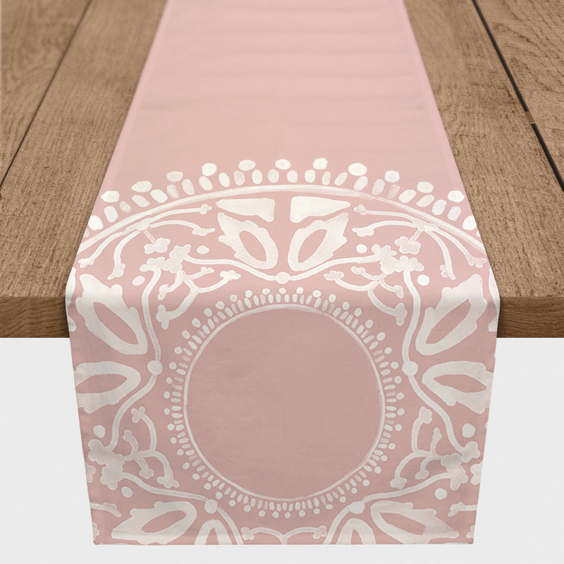 Aneke Rectangle Polyester Table Runner, 72" x 16", Purple