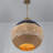 Chinue 14” Wide 3-Light Chandelier Woven Shade Modern/Contemporary Dome Hanging Pendant Light