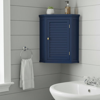 Zal Removable Corner Wall Storage Bathroom Cabinet with Shelving