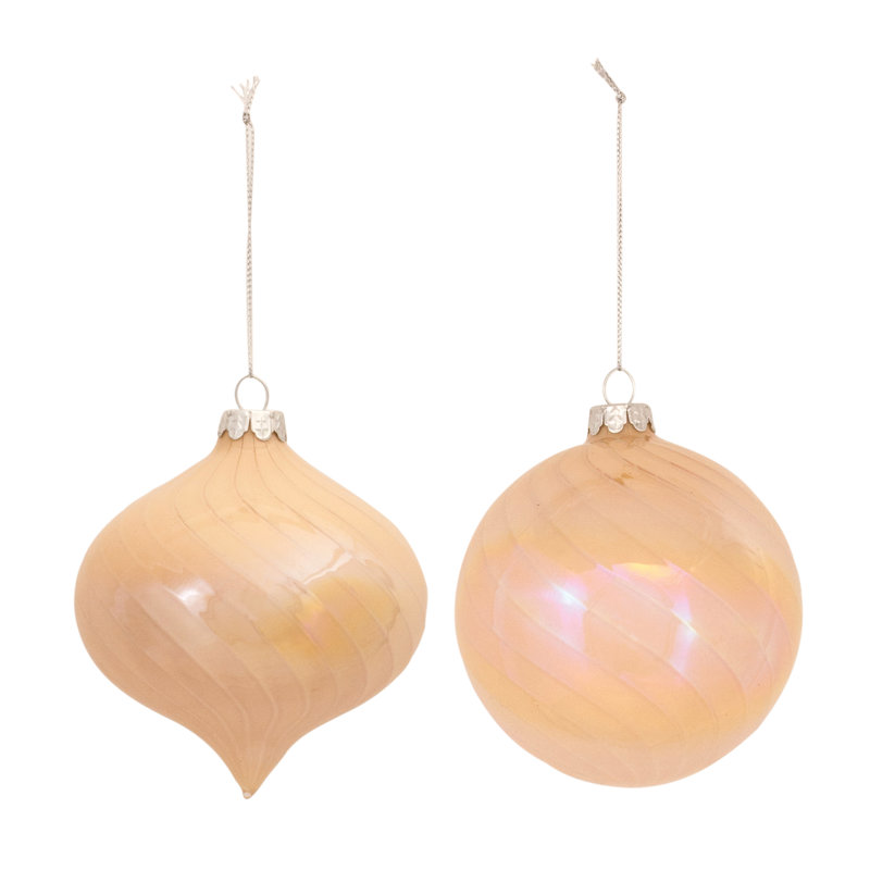 Giosbel 5'' Solid Colour Glass Holiday Shaped Ornament