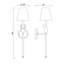 Applique murale 1 lumière Claudelle-288896336