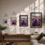 Lavender Fields at Dusk Rustic - Framed Print-175115734-175115752